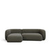 Kave Home 3-zits Loungebank Martina Links, Structuurstof - Groen