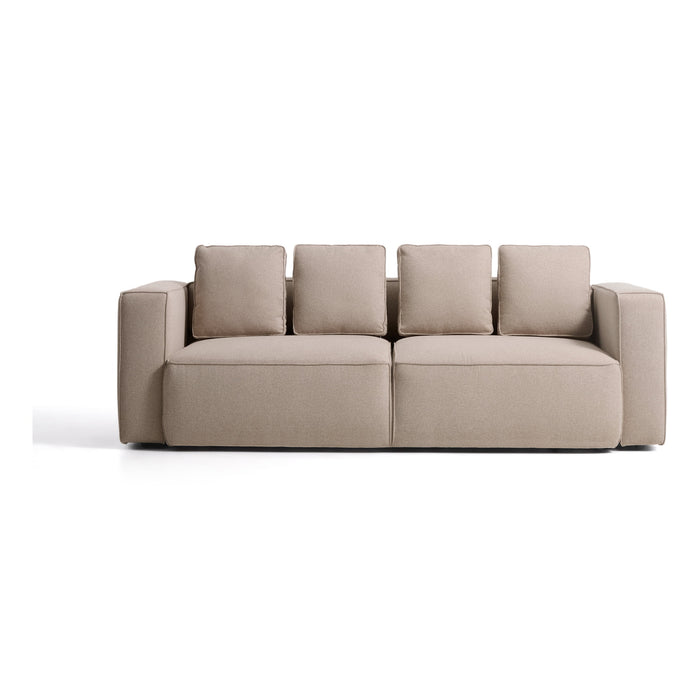Kave Home Slaapbank Marela Structuurstof, 236cm - Beige
