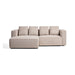 Kave Home Slaapbank Marela Links, Structuurstof, 236cm - Beige
