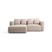 Kave Home Slaapbank Marela Links, Structuurstof, 236cm - Beige