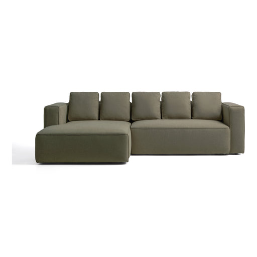 Kave Home Slaapbank Marela Links, Chenille, 276cm - Groen