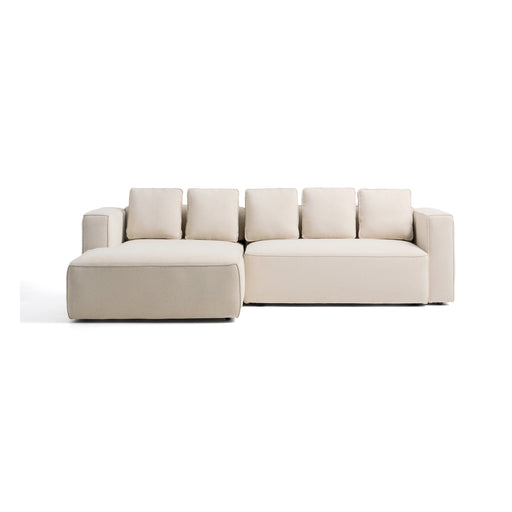 Kave Home Slaapbank Marela Links, Chenille, 276cm - Ecru