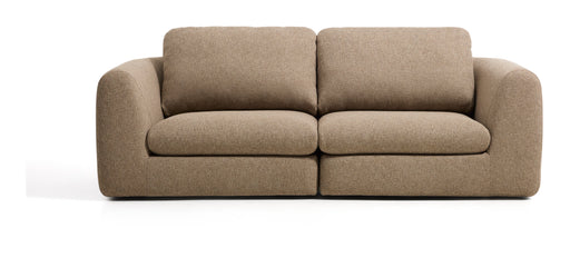 Kave Home 3-zits Bank Vera 230cm, Structuurstof - Lichtbruin