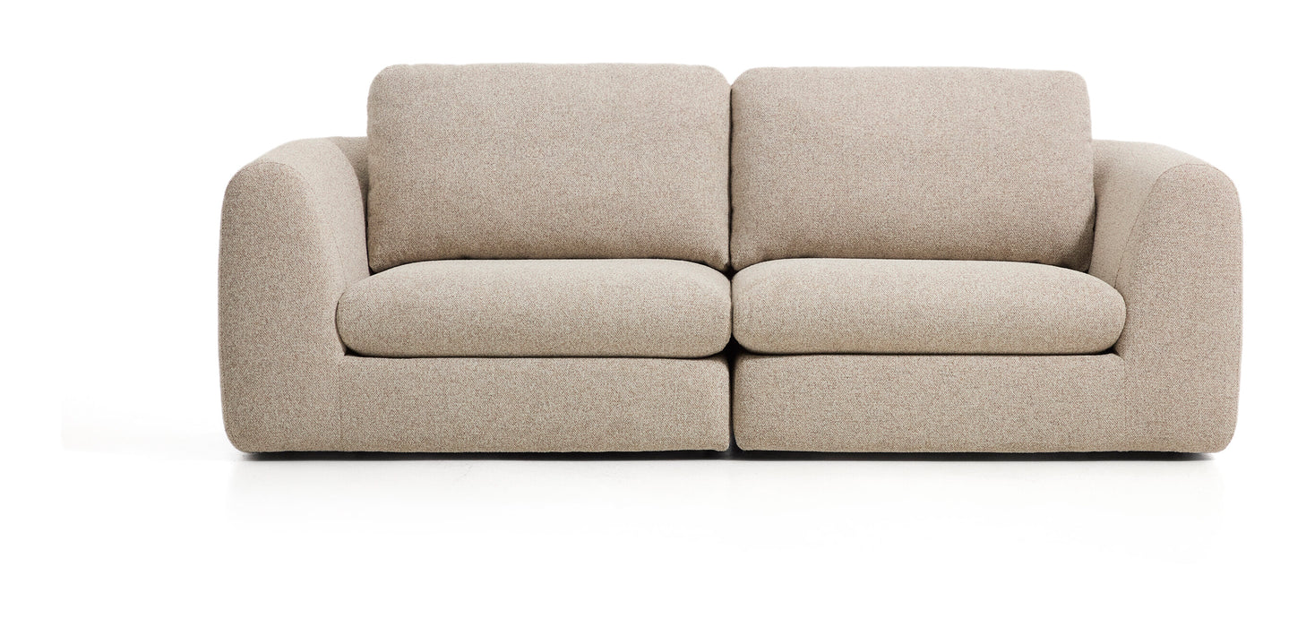 Kave Home 3-zits Bank Vera 230cm, Structuurstof - Beige