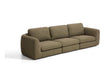 Kave Home 4-zits Bank Vera 320cm, Structuurstof - Olijfgroen