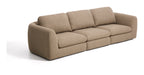 Kave Home 4-zits Bank Vera 320cm, Structuurstof - Lichtbruin