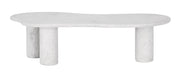 DTP Home Organische Salontafel Curva Mortex 130 x 69cm - Chalk