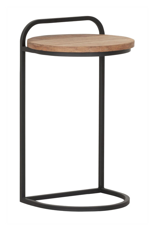 DTP Home Laptoptafel Soho Teakhout, 35cm - Bruin - Rond