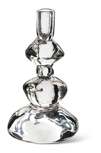 HKliving Kaarshouder Nienke Glas, 23cm - Crystal