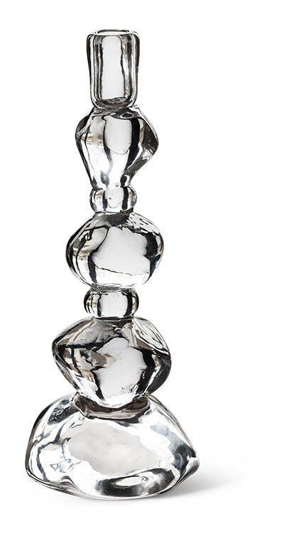 HKliving Kaarshouder Nienke Glas, 33cm - Crystal