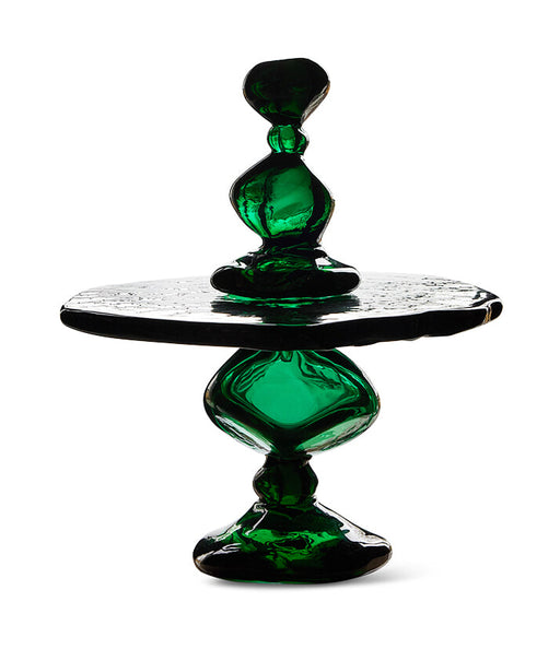 HKliving Taartplateau Nienke Glas - Groen