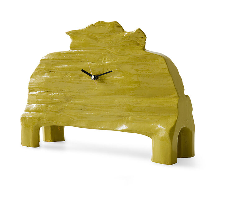 HKliving Tafelklok Mantle Sungkaihout - Khaki