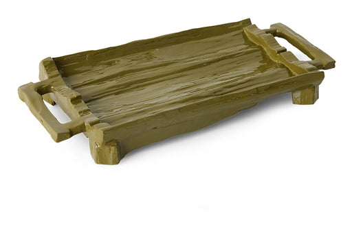 HKliving Dienblad Trinket Sungkai hout, 53 x 25cm - Mosgroen
