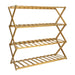 QUVIO Schoenenrek 4 Laags - Bamboe - 28 x 66,5 x 50 cm
