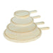 Krumble Serveerplank rond - Set van 4 - Hout