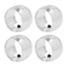 QUVIO Servetringen - Set van 4 - Zilver