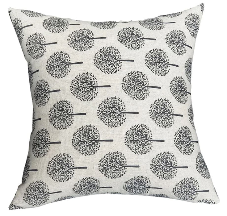 QUVIO Sierkussen boom - Gevuld - Verfijnde jutten - 45 x 45 cm - Beige