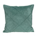 QUVIO Sierkussen geruit - Gevuld - Fluweel - 50 x 50 cm - Eucalyptus groen