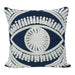 QUVIO Sierkussen met oog - Gevuld - 45 x 45 cm - Blauw