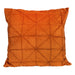 QUVIO Sierkussen gevuld - grafisch patroon 50x50 cm - Fluweel Oranje