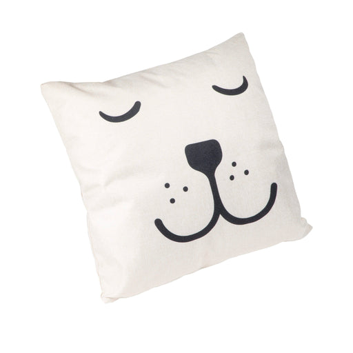 QUVIO Sierkussen slapende beer - Gevuld - Polyester - 45 x 45 cm