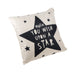 QUVIO Sierkussen Ster - Gevuld - Polyester - 45 x 45 cm