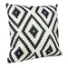 QUVIO Sierkussen met geruit patroon - Gevuld - 45 x 45 cm - Zwart/Beige