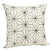 QUVIO Sierkussen met ster patroon - Gevuld - 45 x 45 cm - Zwart/Beige