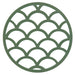 Krumble Pannenonderzetter - Schubben - Diameter 14 cm - Groen