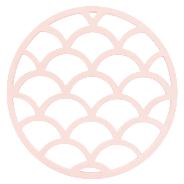 Krumble Pannenonderzetter - Schubben - Diameter 14 cm - Roze