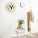 QUVIO Staande kapstok hout – 175 cm hoog – 8 ophanghaken – Lichtbruin - ThatLyfeStyle