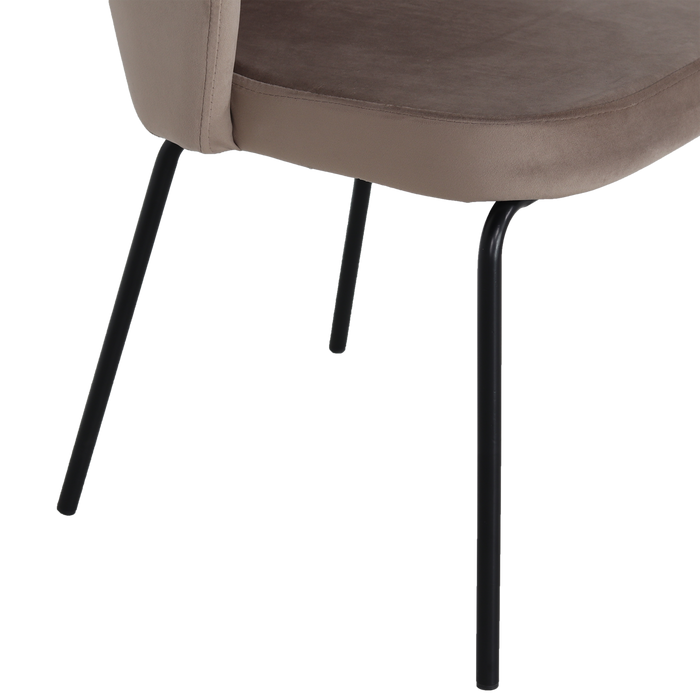 Stoel Mendy Velvet Champagne - Giga Meubel - ThatLyfeStyle