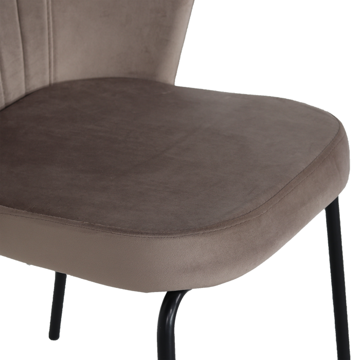 Stoel Mendy Velvet Champagne - Giga Meubel - ThatLyfeStyle