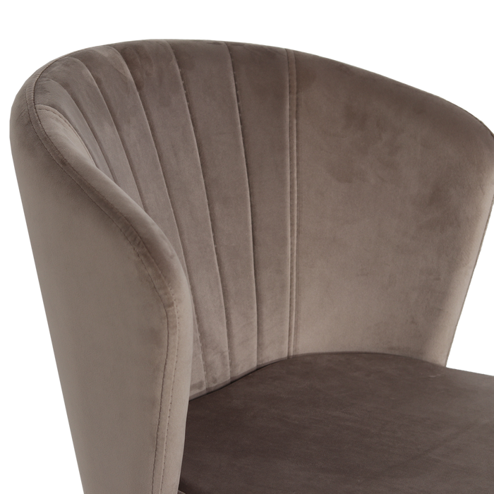 Stoel Mendy Velvet Champagne - Giga Meubel - ThatLyfeStyle