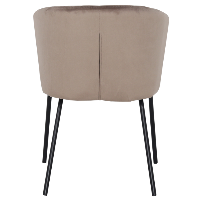 Stoel Mendy Velvet Champagne - Giga Meubel - ThatLyfeStyle