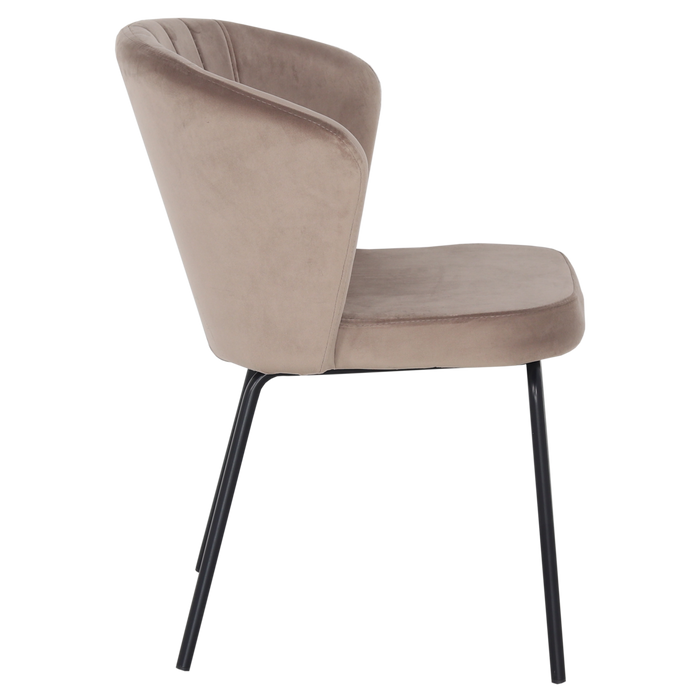 Stoel Mendy Velvet Champagne - Giga Meubel - ThatLyfeStyle