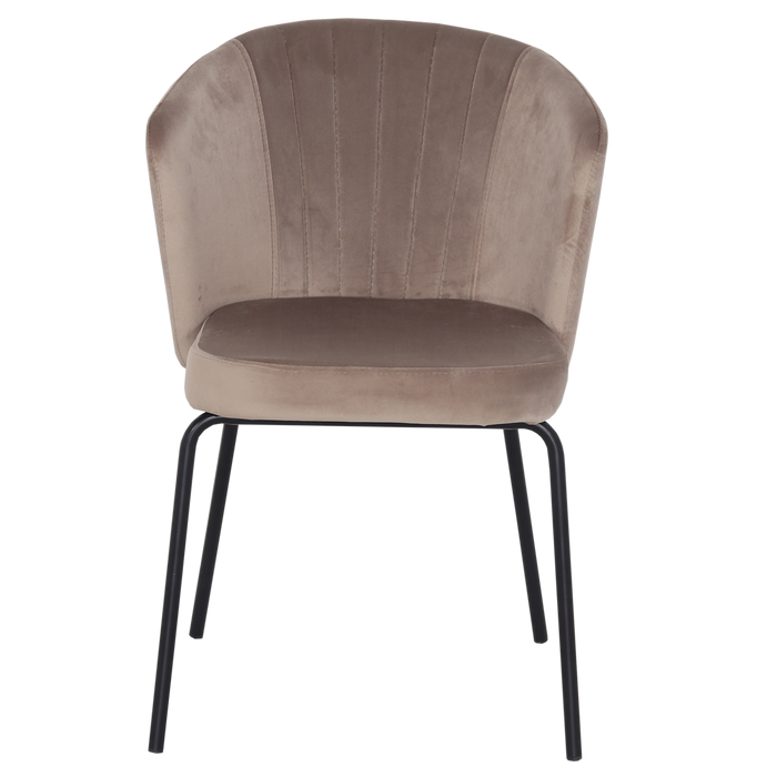 Stoel Mendy Velvet Champagne - Giga Meubel - ThatLyfeStyle