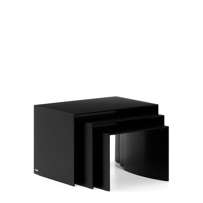 Kave Home Bijzettafel Litto MDF, Set van 3 stuks - Zwart