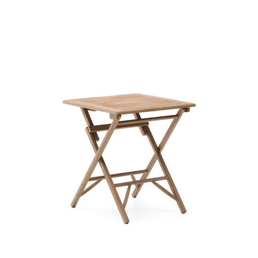 Kave Home Inklapbare Bistrotafel Dandara Acaciahout, 66 x 66cm - Naturel - Vierkant