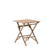 Kave Home Inklapbare Bistrotafel Dandara Acaciahout, 66 x 66cm - Naturel - Vierkant