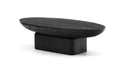 Kave Home Ovale Salontafel Ovak Acaciahout, 140 x 70cm - Zwart - Ovaal
