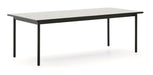 Kave Home Outdoor Eettafel Maurina Cement en staal, 223 x 101cm - Wit