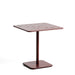 Kave Home Bistrotafel Brai Staal, 70 x 70cm - Donkerrood - Vierkant - ThatLyfeStyle
