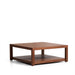 Kave Home Salontafel Norani Acaciahout, 90 x 90cm - Bruin - Vierkant