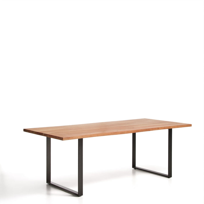 Kave Home Eettafel Uxue Acaciahout, 220 x 100cm - Bruin