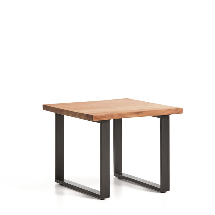 Kave Home Bijzettafel Uxue Acaciahout, 65 x 65cm - Bruin