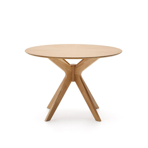 Kave Home Ronde Eettafel Naanim Eikenfineer, 100cm - Naturel - ThatLyfeStyle