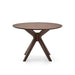 Kave Home Ronde Eettafel Naanim Walnootfineer, 100cm - Bruin