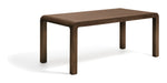 Kave Home Uitschuifbare Eettafel Erisia Eiken, 180/230 x 90cm - Donkerbruin