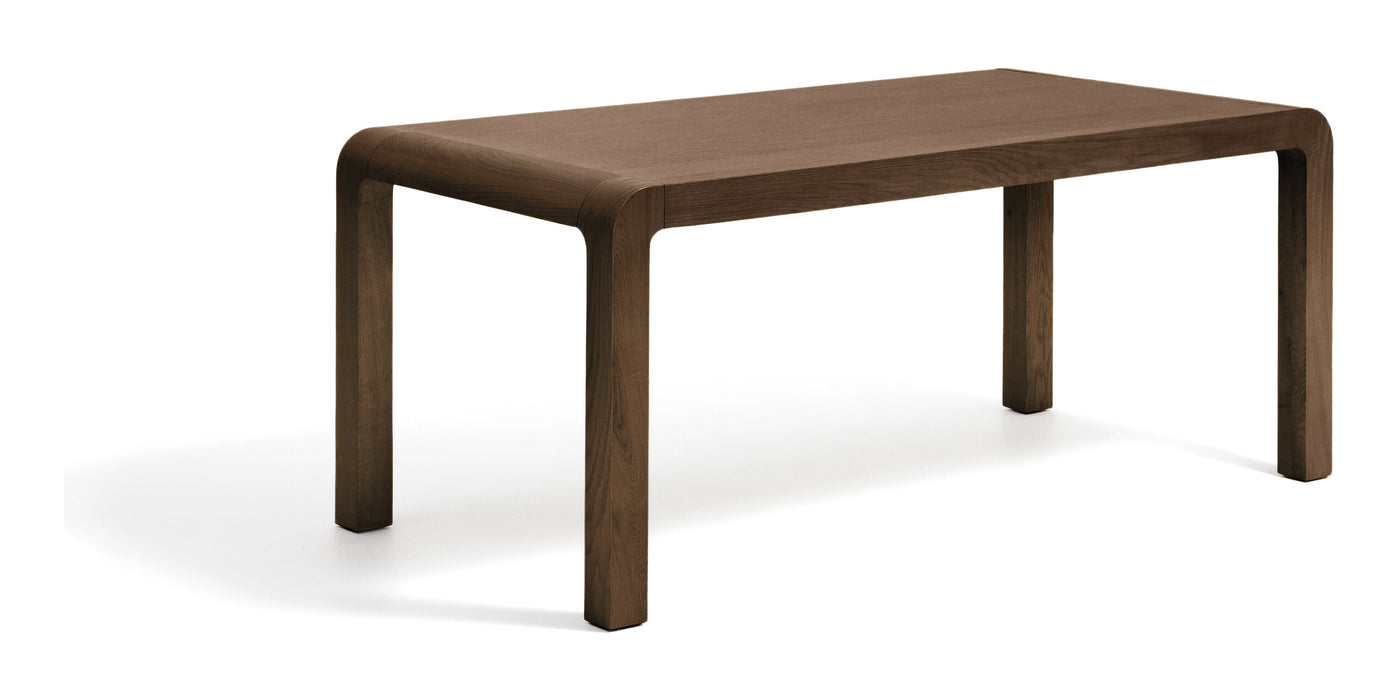 Kave Home Uitschuifbare Eettafel Erisia Eiken, 200/280 x 100cm - Donkerbruin